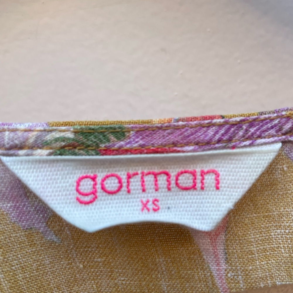 Gorman mustard linen floral dress - Picture 6 of 7